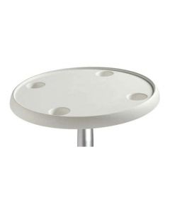 Tafel - Kunststof - 610mm - Wit - Rond 