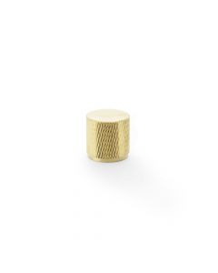 Meubelknop Knurled 'Brunel' - PVD Mat messing - Ø20mm - Hoogte 20mm