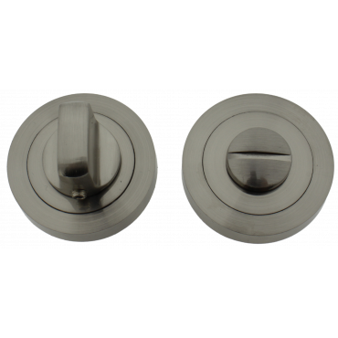 Wc garnituur set rond - 51,5mm - Rvs geborsteld