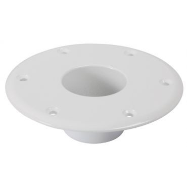 Tafelpoot - Ø60mm - Aluminium - Wit - Reserveonderstel Ø160mm