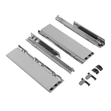 Hettich AvanTech You zelfbouwlade - Hoogte 77mm - Lengte 550mm - Draagvermogen 70kg - Zilver