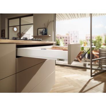 Blum Merivobox lade - Hoogte N (85,5mm) - 400mm - 40kg - Zijdewit